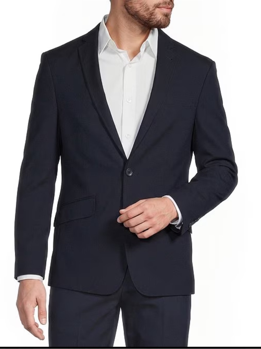 Murano Wardrobe Essentials Navy Blue Slim-Fit Suit Separates Blazer